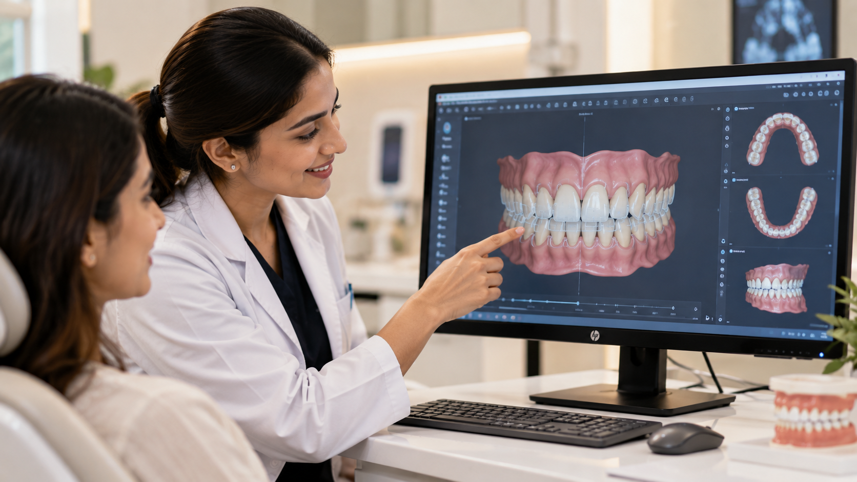Digital clear aligner treatment planning at Gold Dent Care